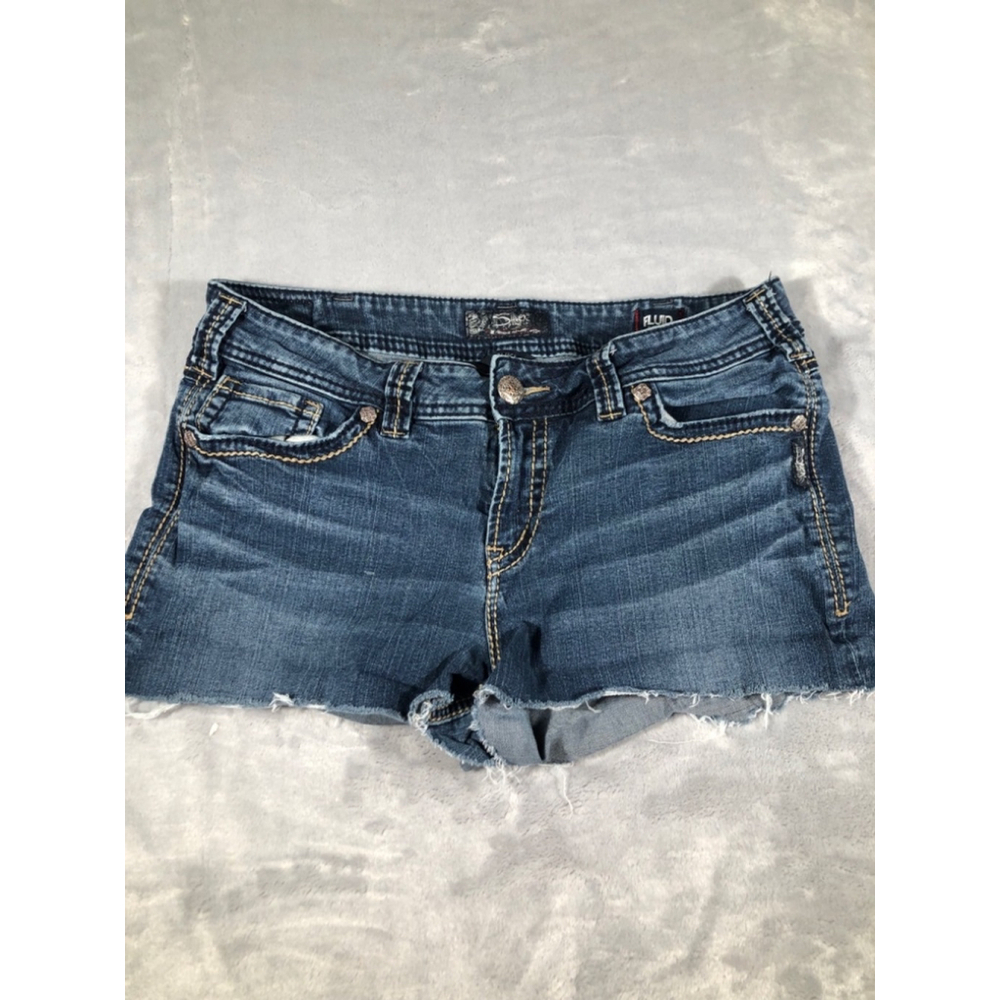 Silver tab Jean shorts size 14